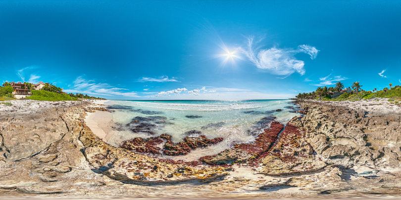 Strand von Tulum in Mexiko